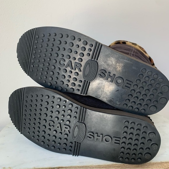 PRADA THE ORIGINAL CAR SHOE by PRADA Suede Brown Snow Boots Size 8 US 38.5 EU - Picture 10 of 16